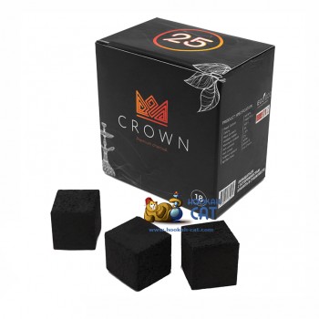 Уголь для кальяна Crown (Краун) 18 шт. (25мм, 250г)