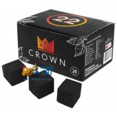 Уголь для кальяна Crown (Краун) 24 шт. (22мм, 250г)