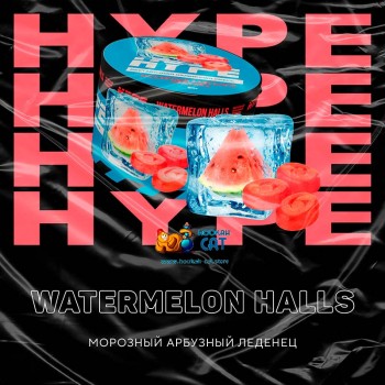 Бестабачная смесь для кальяна Hype Watermelon Halls (Хайп Арбузный Леденец) 50г